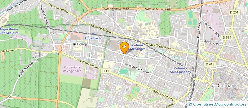 localisation de l'entreprise MONSIEUR CARLOS FERREIRA DA SILVA  COLMAR