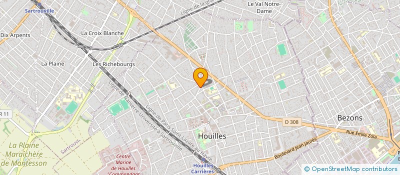 localisation de l'entreprise MONSIEUR CARLOS FONTENATA  HOUILLES