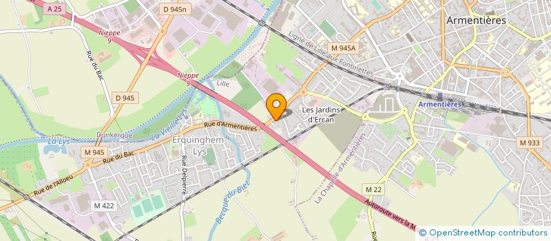 localisation de l'entreprise MONSIEUR CARLOS GAFEIRA à ERQUINGHEM-LYS