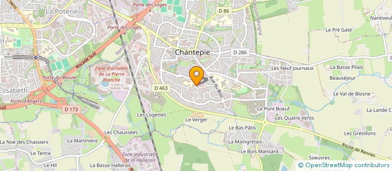 localisation de l'entreprise MONSIEUR CARLOS GODFRIED AZOMBAKIN  CHANTEPIE