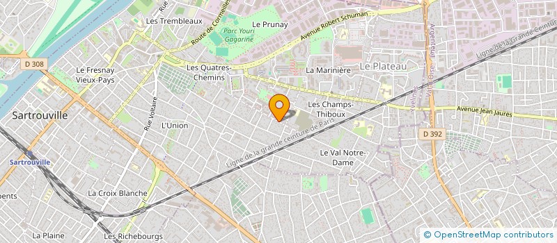 localisation de l'entreprise MONSIEUR CARLOS GONCALVES FERNANDES à SARTROUVILLE