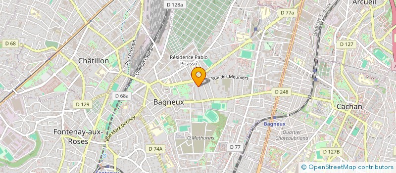 localisation de l'entreprise MONSIEUR CARLOS GONZALEZ à BAGNEUX