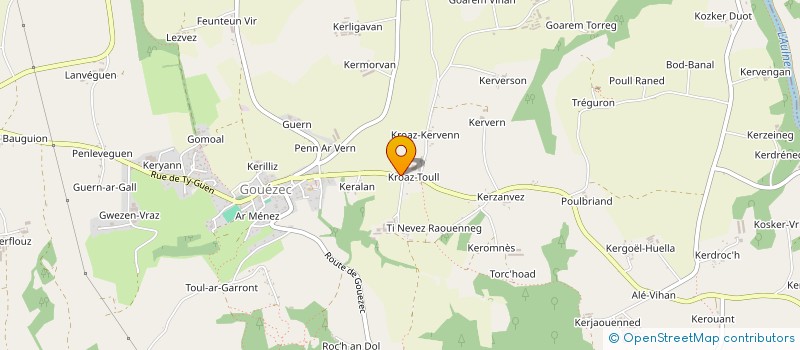 localisation de l'entreprise MONSIEUR CARLOS GONZALEZ  GOUEZEC