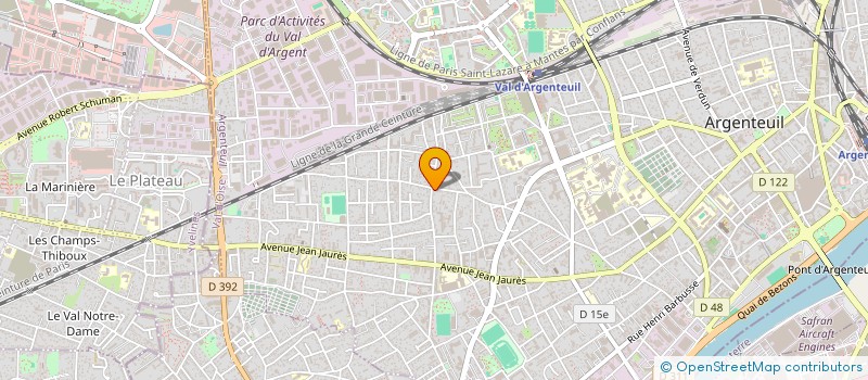 localisation de l'entreprise MONSIEUR CARLOS GONZALEZ JUSTO à ARGENTEUIL