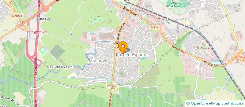 localisation de l'entreprise MONSIEUR CARLOS HENRIQUE DA SILVA INACIO  PERPIGNAN