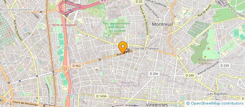 localisation de l'entreprise MONSIEUR CARLOS LAPU à MONTREUIL