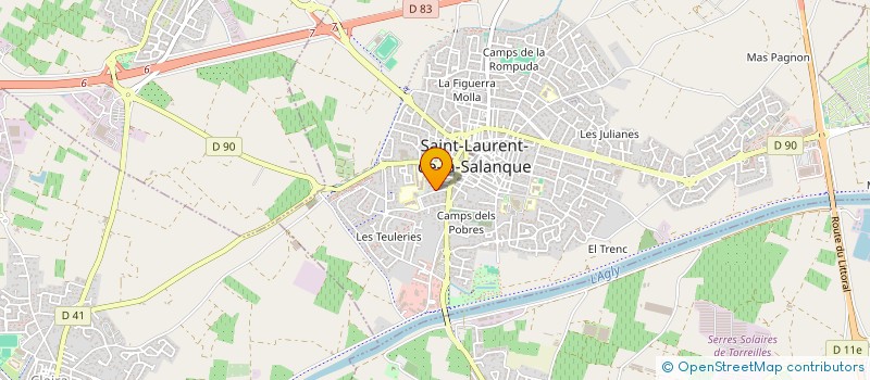 localisation de l'entreprise MONSIEUR CARLOS LOPEZ  ST LAURENT DE LA SALANQUE