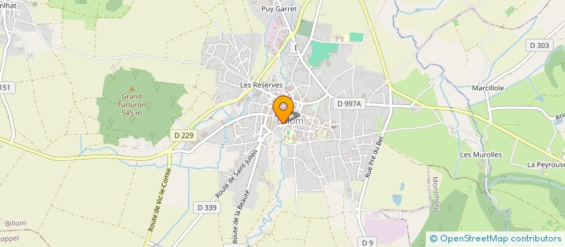 localisation de l'entreprise MONSIEUR CARLOS MACHADO  BILLOM