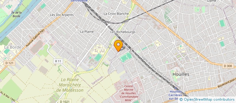 localisation de l'entreprise MONSIEUR CARLOS MAGALHAES à SARTROUVILLE