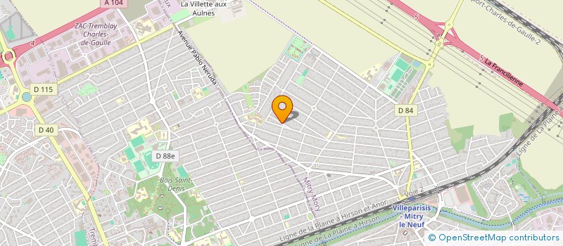 localisation de l'entreprise MONSIEUR CARLOS MANUEL ALVES RODRIGUES  MITRY-MORY