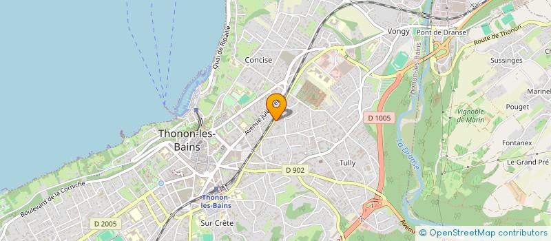 localisation de l'entreprise MONSIEUR CARLOS MANUEL SANCHES CORREIA à THONON-LES-BAINS