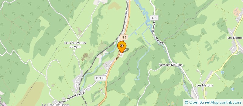 localisation de l'entreprise MONSIEUR CARLOS MARQUES GONCALVES  LA CHAUMUSSE