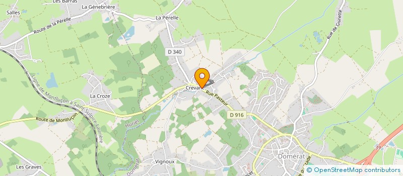 localisation de l'entreprise MONSIEUR CARLOS MARTINS à DOMERAT