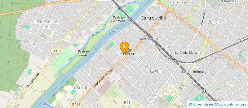 localisation de l'entreprise MONSIEUR CARLOS MARTINS CARNEIRO à SARTROUVILLE