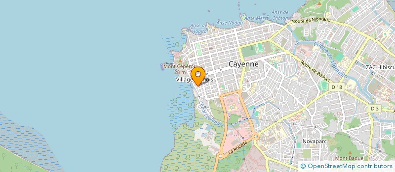 localisation de l'entreprise MONSIEUR CARLOS PIMENTEL POLQUIN à CAYENNE