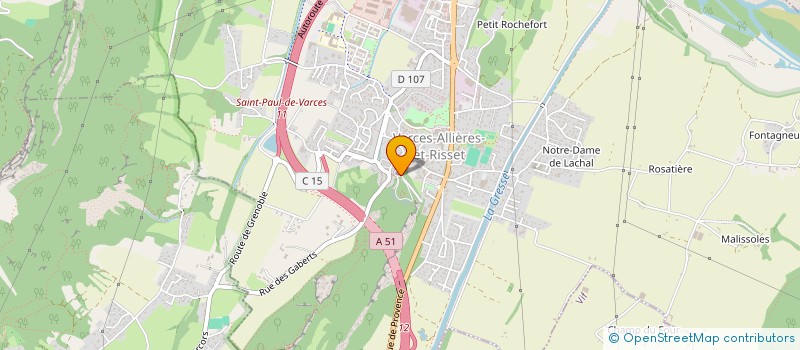 localisation de l'entreprise MONSIEUR CARLOS PINEDA PINEDA  VARCES-ALLIERES-ET-RISSET