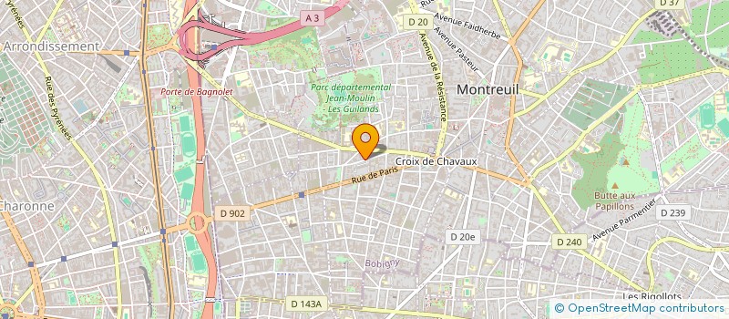 localisation de l'entreprise MONSIEUR CARLOS PRIETO ACEVEDO à MONTREUIL