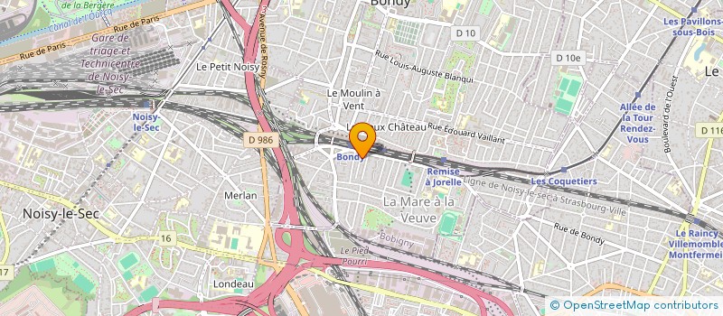 localisation de l'entreprise MONSIEUR CARLOS PULIDO GUIRALD  BONDY