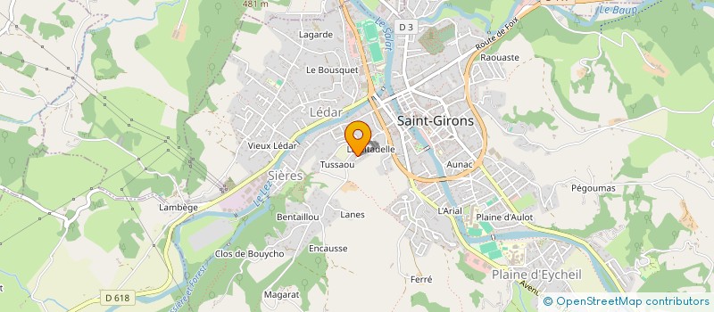 localisation de l'entreprise MONSIEUR CARLOS RIBEIRO  SAINT-GIRONS