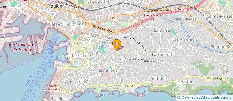 localisation de l'entreprise MONSIEUR CARLOS RIBEIRO  TOULON