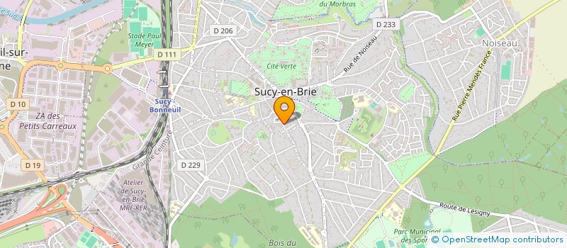 localisation de l'entreprise MONSIEUR CARLOS RIBEIRO MENDES à SUCY-EN-BRIE