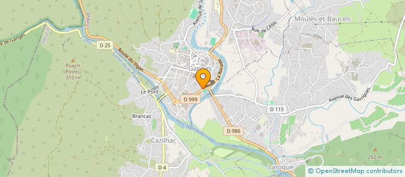 localisation de l'entreprise MONSIEUR CARLOS RODRIGUES  GANGES