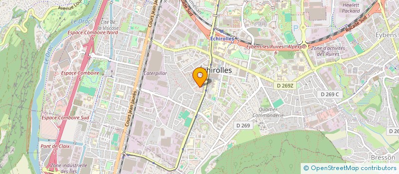 localisation de l'entreprise MONSIEUR CARLOS RODRIGUES à ECHIROLLES