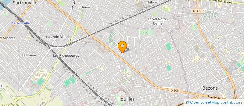 localisation de l'entreprise MONSIEUR CARLOS RODRIGUES DA ASCENCAO  HOUILLES