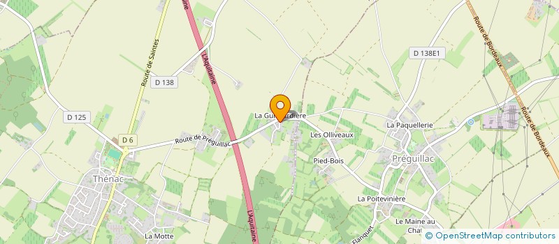 localisation de l'entreprise MONSIEUR CARLOS RODRIGUES GOMES  THENAC