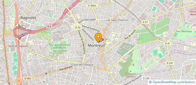 localisation de l'entreprise MONSIEUR CARLOS ROSA à MONTREUIL