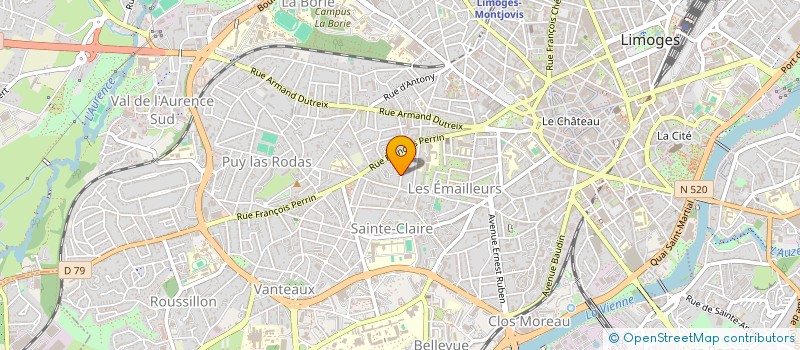 localisation de l'entreprise MONSIEUR CARLOS SAMPAIO  LIMOGES