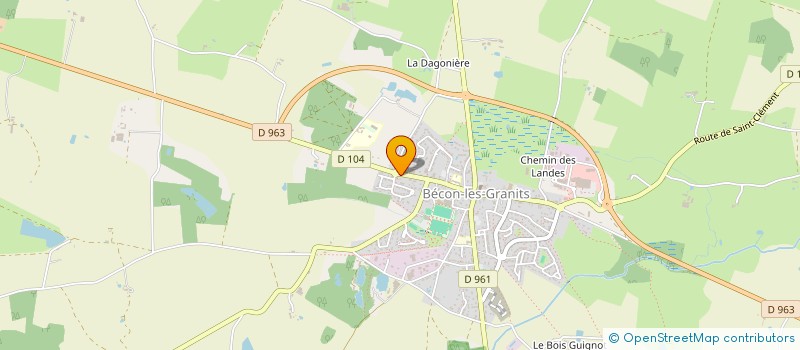 localisation de l'entreprise MONSIEUR CARLOS SAN JOSE  BECON-LES-GRANITS