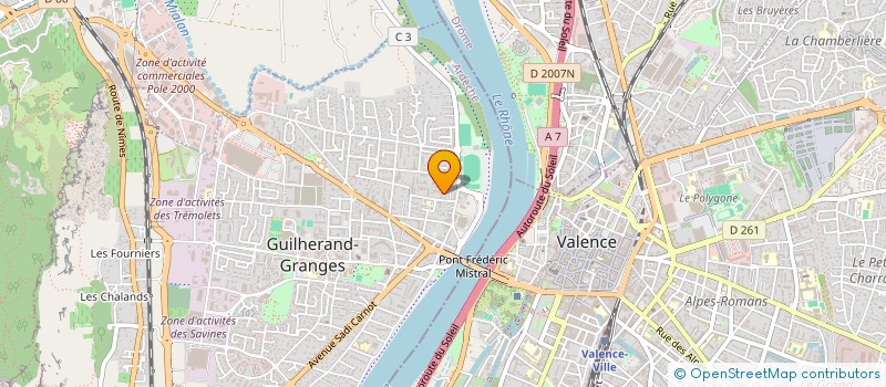 localisation de l'entreprise MONSIEUR CARLOS SOARES  GUILHERAND-GRANGES