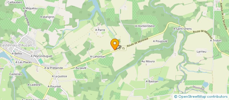 localisation de l'entreprise MONSIEUR CARLOS SOARES GUEDES  CASTELNAU D'AUZAN LABARRERE