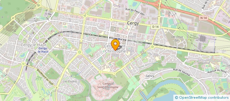 localisation de l'entreprise MONSIEUR CARLOT ANSENE  CERGY