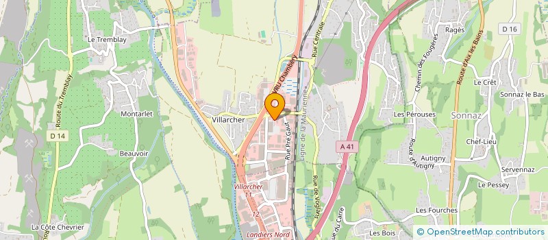 localisation de l'entreprise MONSIEUR CARMELO CACCIATORE  VOGLANS