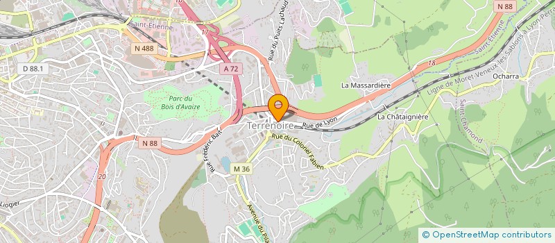 localisation de l'entreprise MONSIEUR CARMELO DI VENCENZO à SAINT-ETIENNE