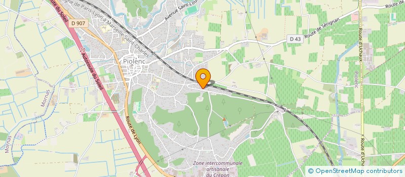 localisation de l'entreprise MONSIEUR CARMELO MONACHINO  PIOLENC