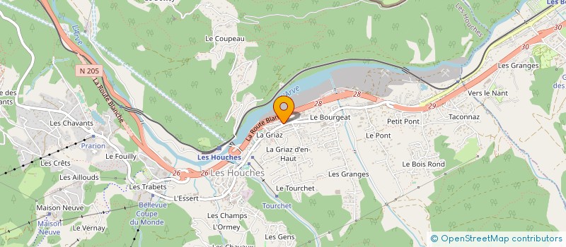 localisation de l'entreprise MONSIEUR CARMELO OTTOLIA  LES HOUCHES