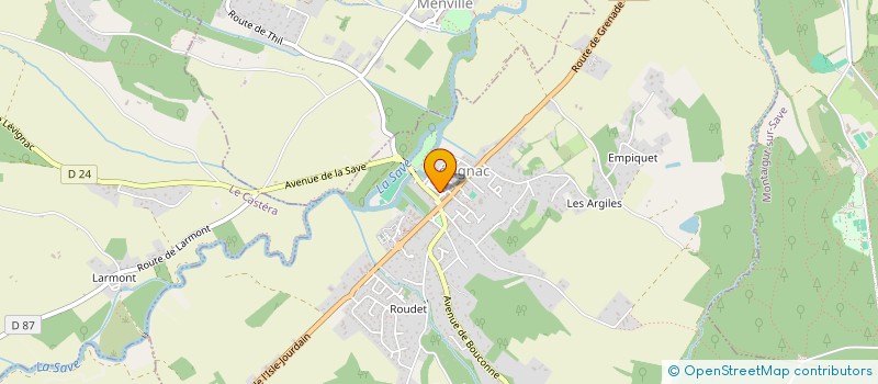 localisation de l'entreprise MONSIEUR CARMINDO OLIVEIRA  LEVIGNAC