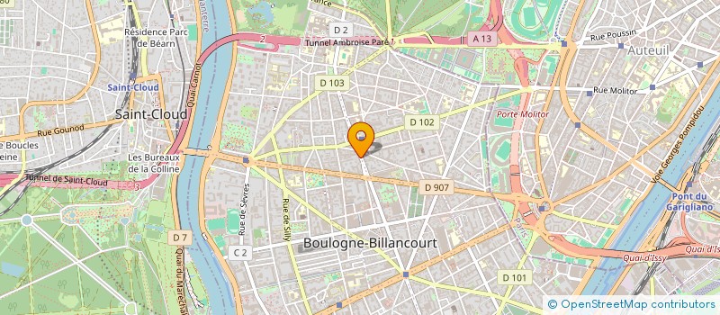 localisation de l'entreprise MONSIEUR CAROL BATHELLIER à BOULOGNE-BILLANCOURT