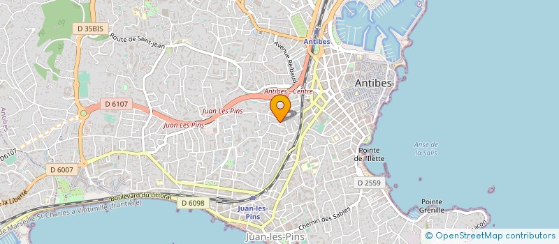 localisation de l'entreprise MONSIEUR CAROLE CORNEE à ANTIBES