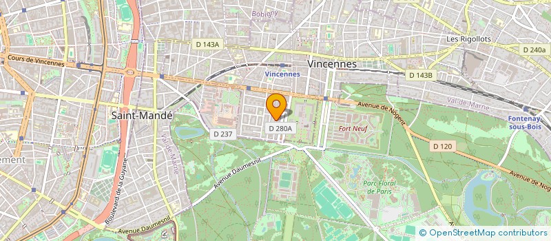 localisation de l'entreprise MONSIEUR CAROLINE NAHMIYACE à VINCENNES