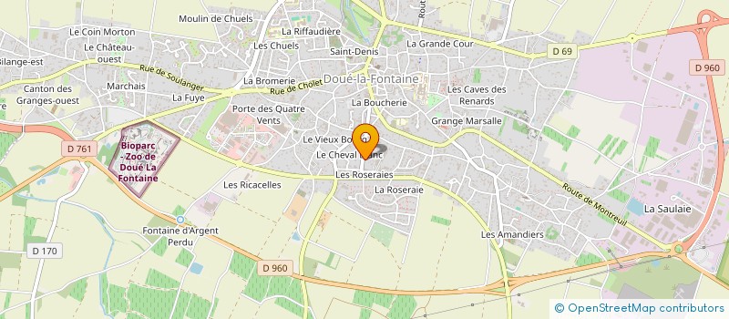 localisation de l'entreprise MONSIEUR CASIMIR BOISSEAU à DOUE-EN-ANJOU