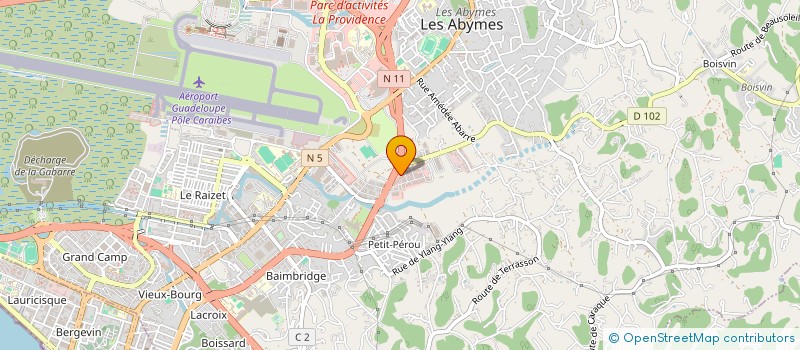 localisation de l'entreprise MONSIEUR CASIMIR BUS à LES ABYMES