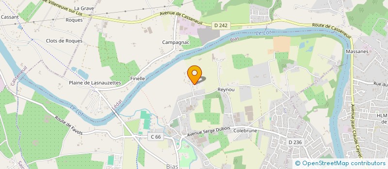 localisation de l'entreprise MONSIEUR CASIMIR DROBENKO  BIAS