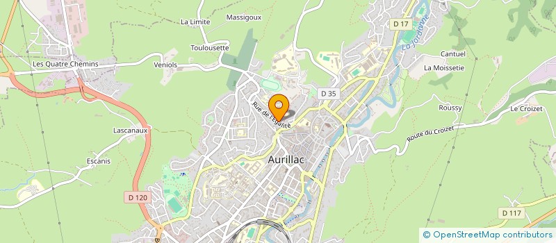 localisation de l'entreprise MONSIEUR CASIMIR MIURAS à AURILLAC