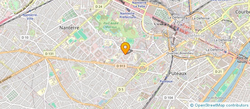 localisation de l'entreprise MONSIEUR CASSIR ADEHAN  NANTERRE