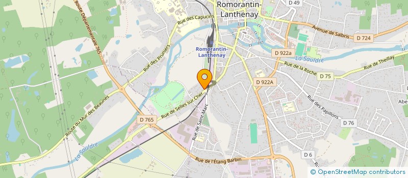 localisation de l'entreprise MONSIEUR CASTEL MOULINS  ROMORANTIN-LANTHENAY