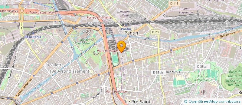 localisation de l'entreprise MONSIEUR CATALIN BULIGA  PANTIN